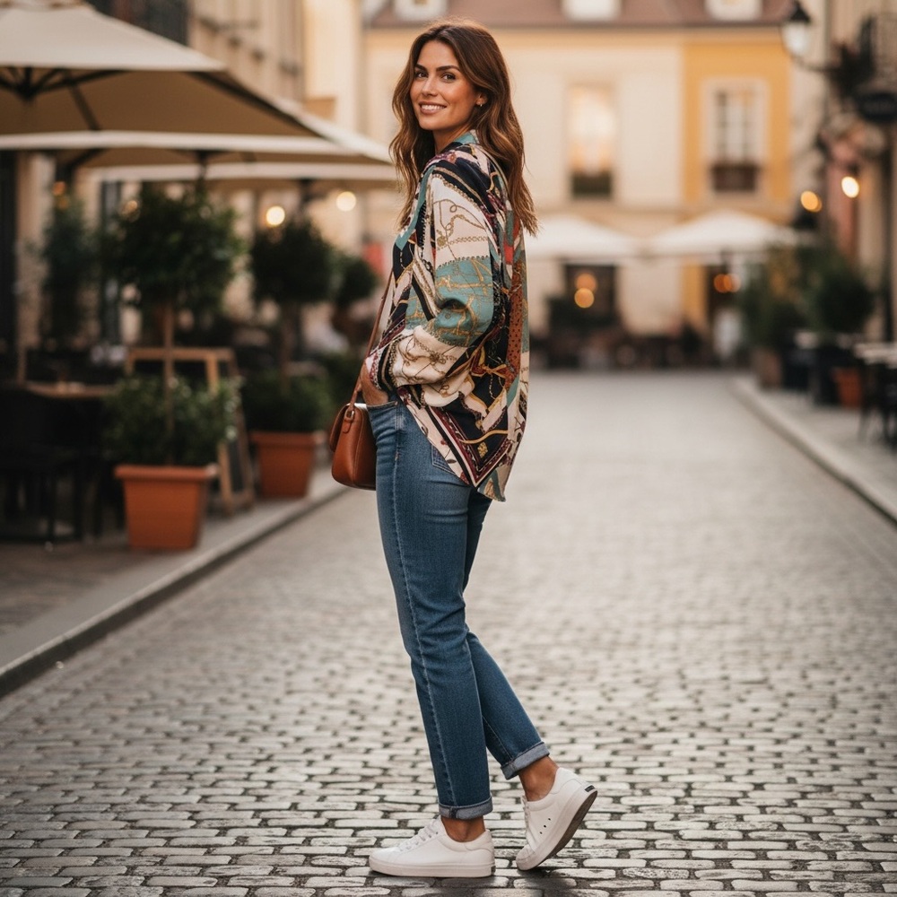 Zara Chain Patchwork Paisley Flowy Button Down Sh… - image 2